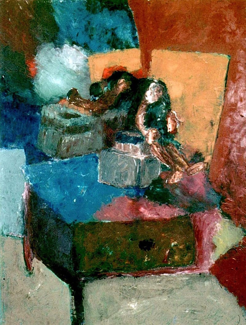 Corner of a room artwork