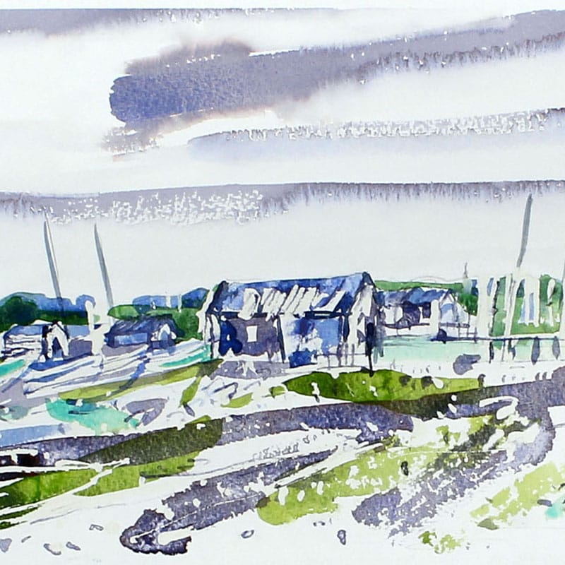 Watercolour painting of Kyson point